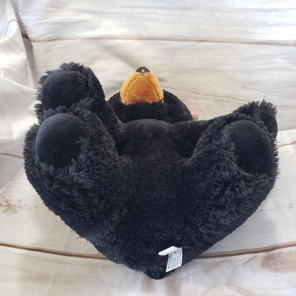 Aurora Black Bear 11" Plush Stuffed Animal Sitting #50287 Soft With Tag 2019 - Picture 4 of 9